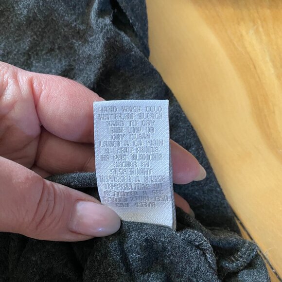 Suzy Shier Gray 3/4 Length Sleeve Shirt - Picture 4 of 5